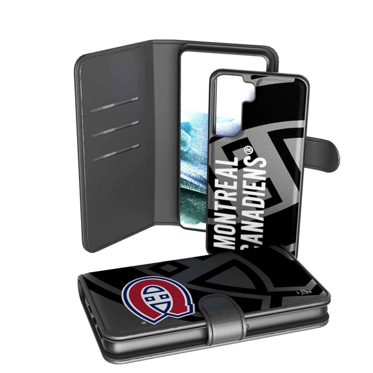 Montreal Canadiens Monocolor Tilt Wallet Phone Case for Apple iPhone