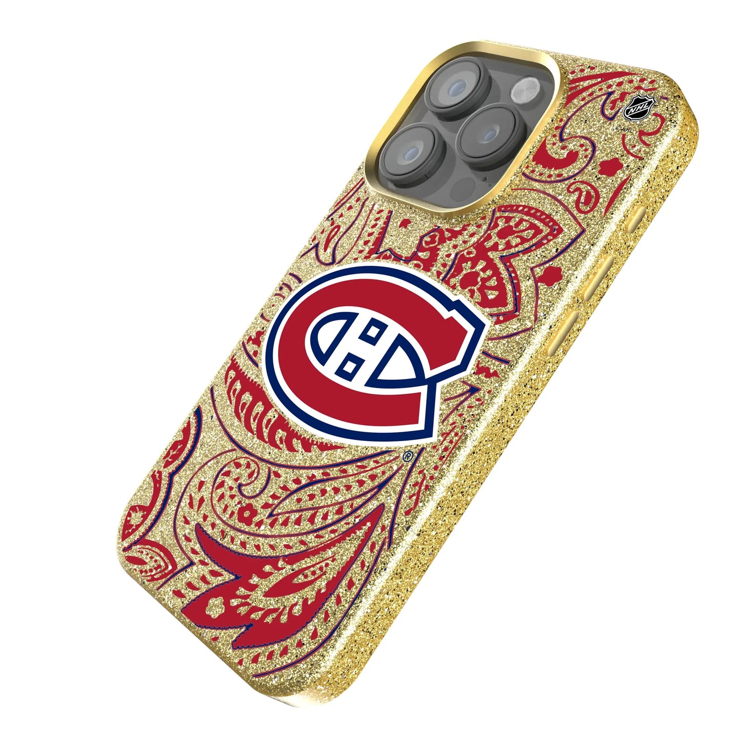 Montreal Canadiens Paisley Bling Phone Case for Apple iPhone