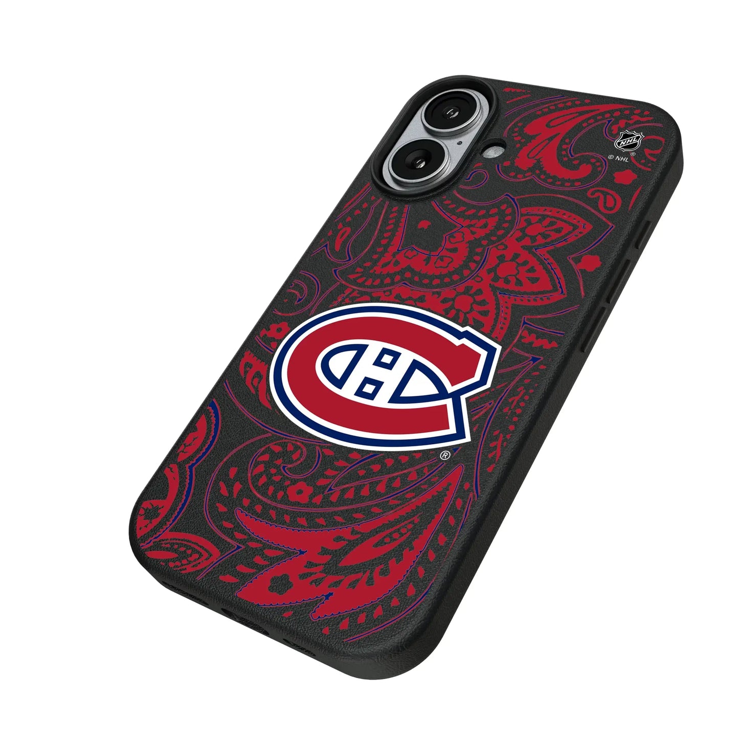 Montreal Canadiens Paisley MagSafe Compatible Phone Case for Apple iPhone