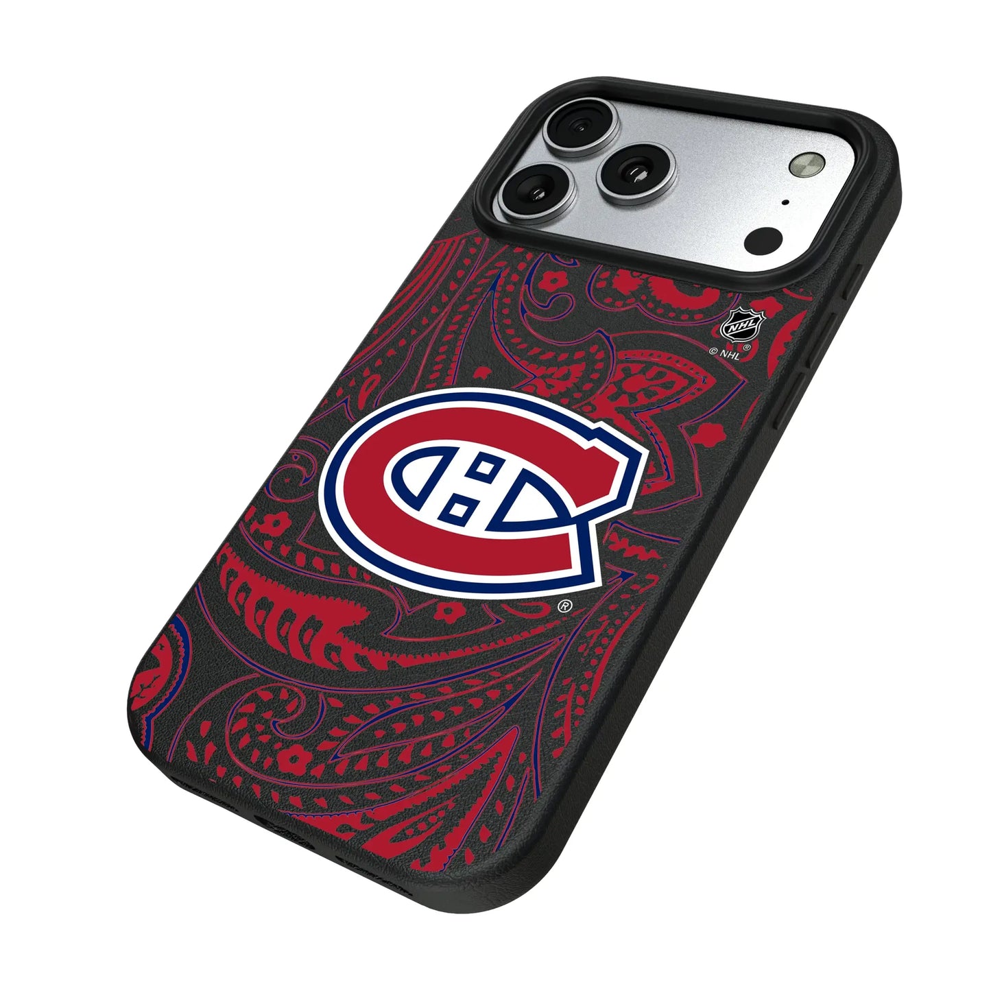 Montreal Canadiens Paisley MagSafe Compatible Phone Case for Apple iPhone