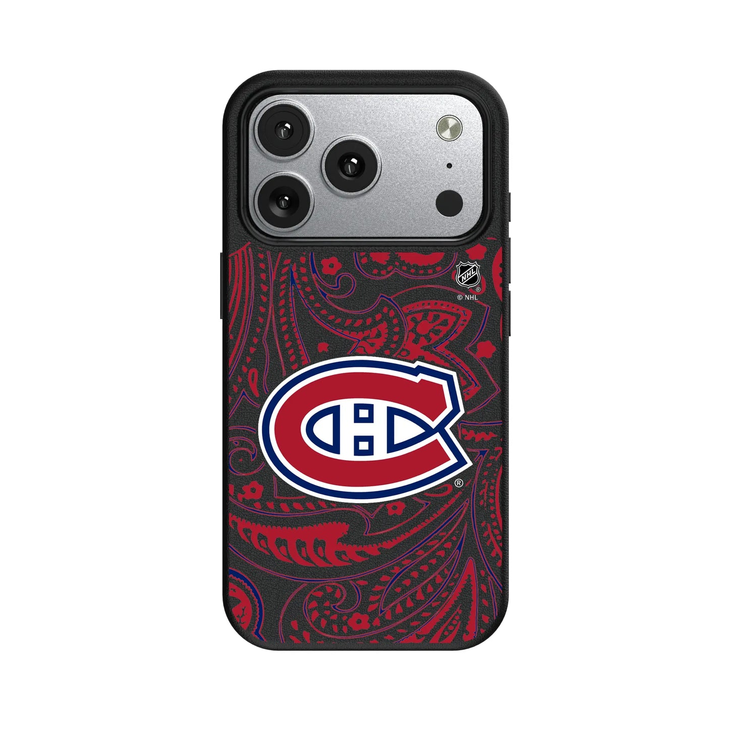 Montreal Canadiens Paisley MagSafe Compatible Phone Case for Apple iPhone