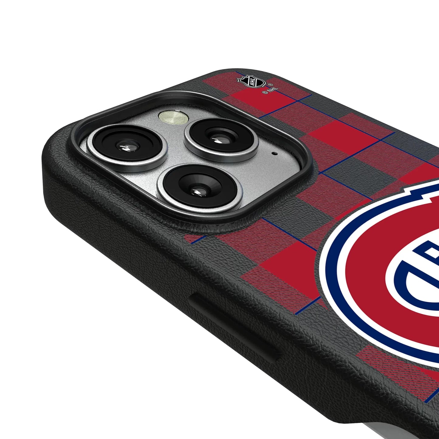 Montreal Canadiens Plaid MagSafe Compatible Phone Case for Apple iPhone
