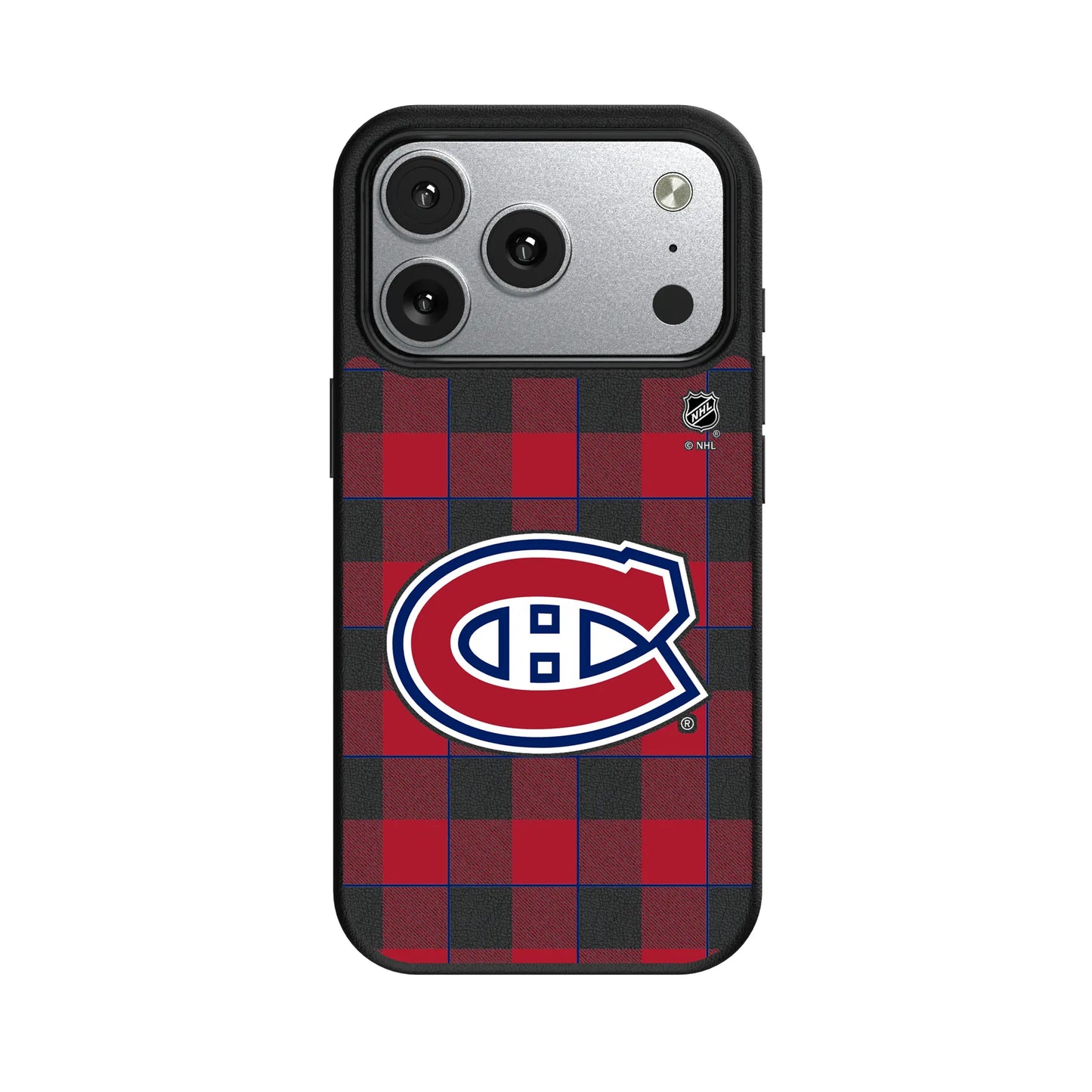 Montreal Canadiens Plaid MagSafe Compatible Phone Case for Apple iPhone