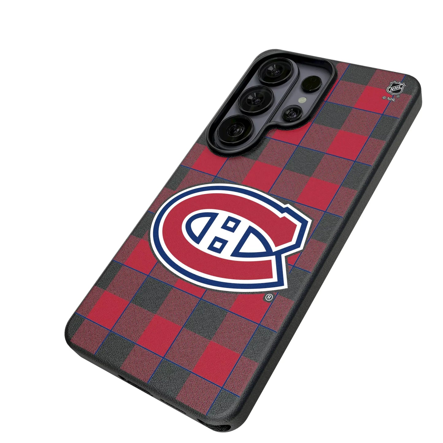 Montreal Canadiens Plaid MagSafe Compatible Phone Case for Samsung Galaxy