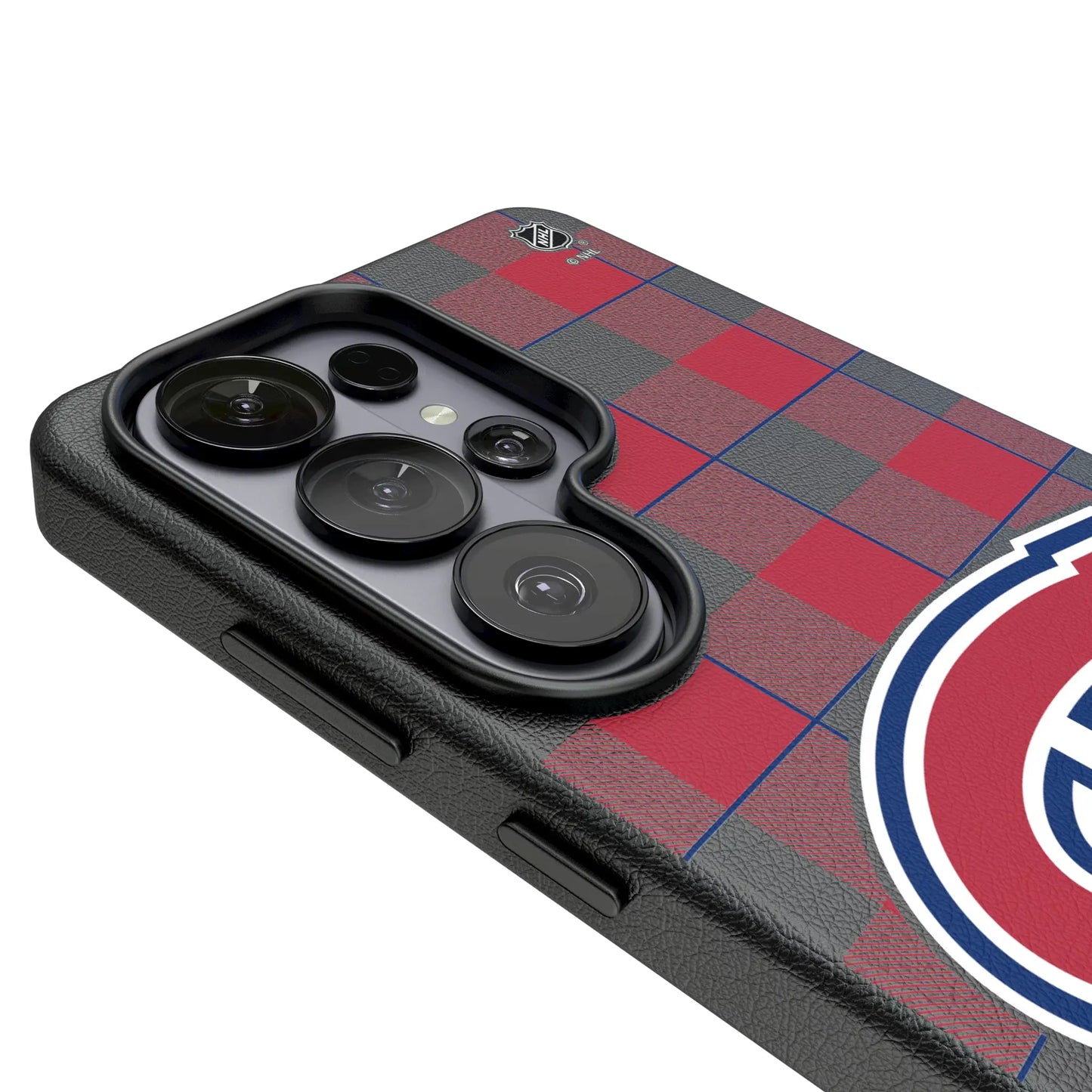 Montreal Canadiens Plaid MagSafe Compatible Phone Case for Samsung Galaxy