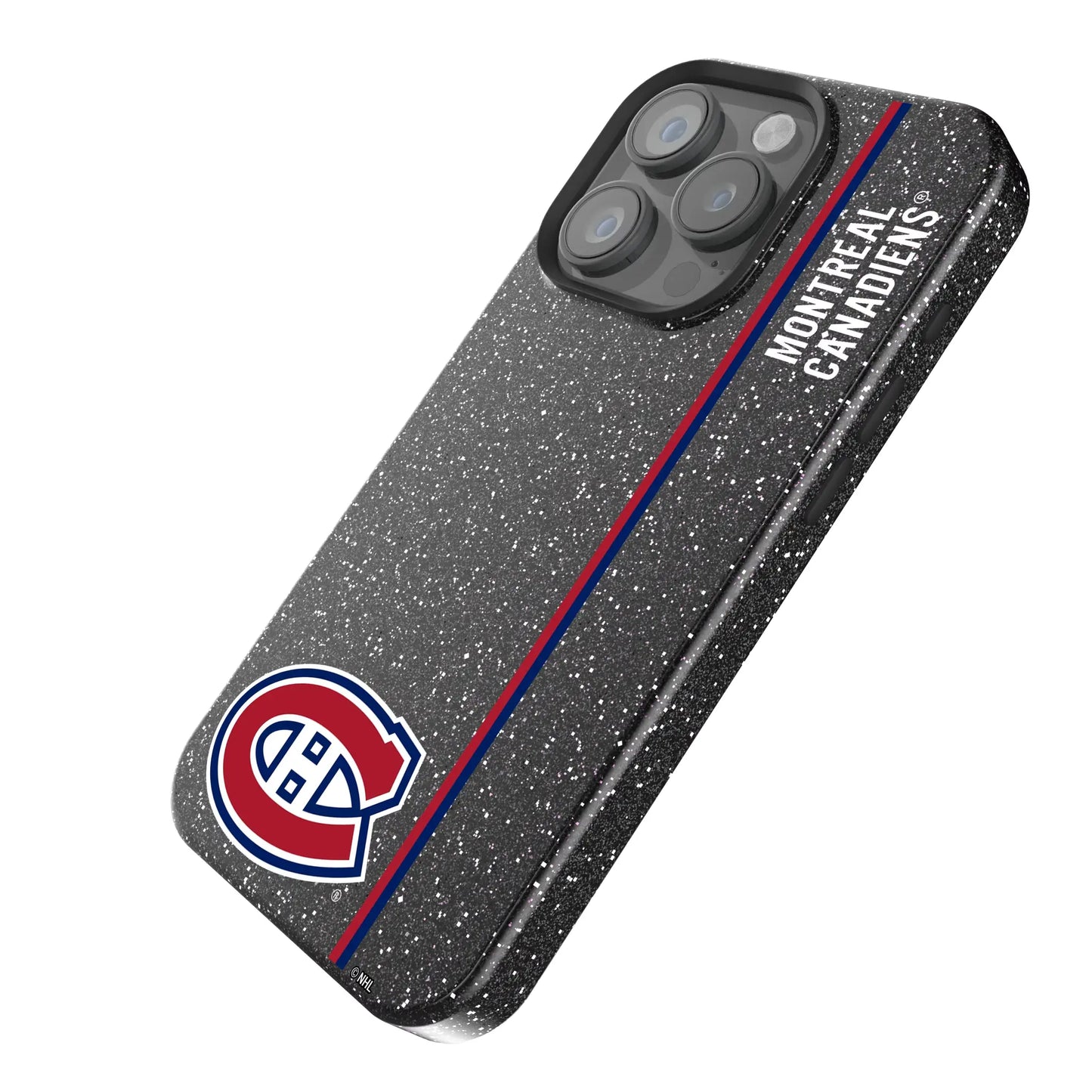 Montreal Canadiens Sidebar Black Bling Phone Case for Apple iPhone