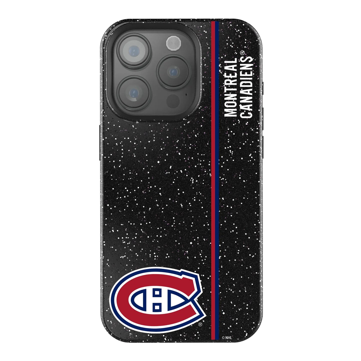 Montreal Canadiens Sidebar Black Bling Phone Case for Apple iPhone
