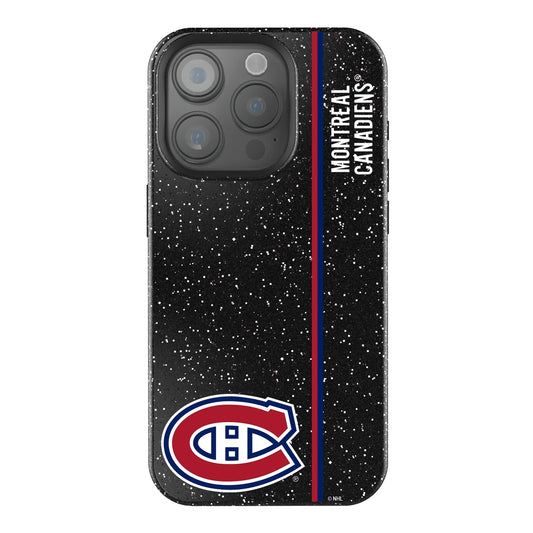 Montreal Canadiens Sidebar Black Bling Phone Case for Apple iPhone