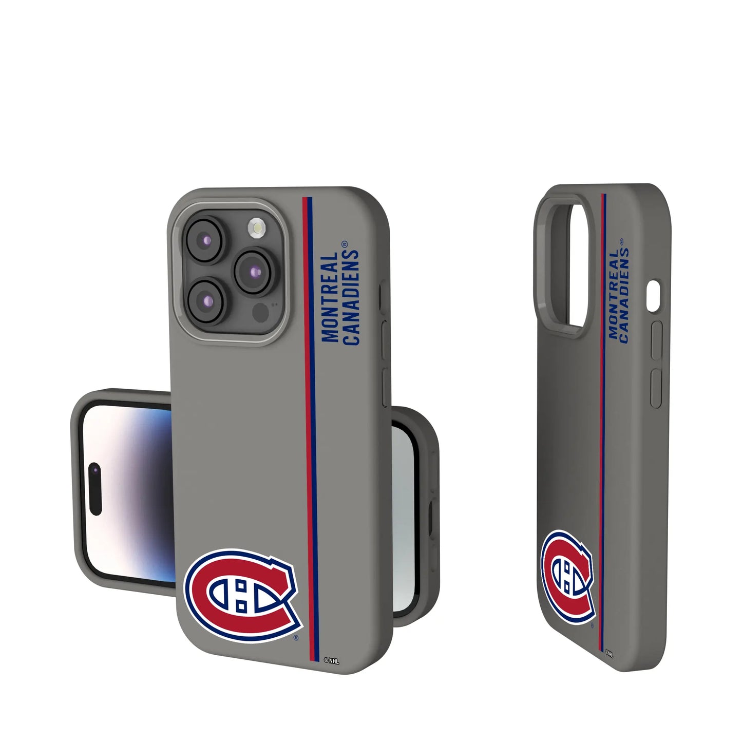 Montreal Canadiens Sidebar Soft Touch Phone Case for Apple iPhone