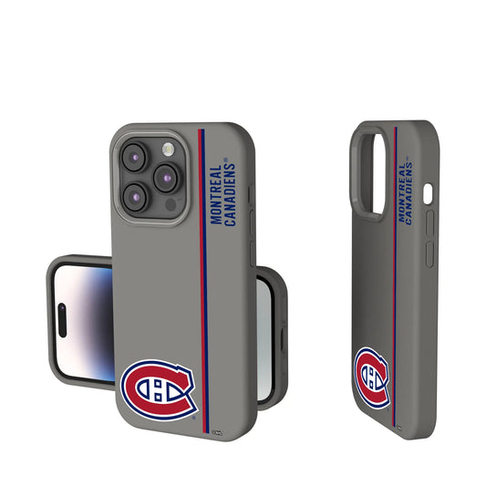 Montreal Canadiens Sidebar Soft Touch Phone Case for Apple iPhone