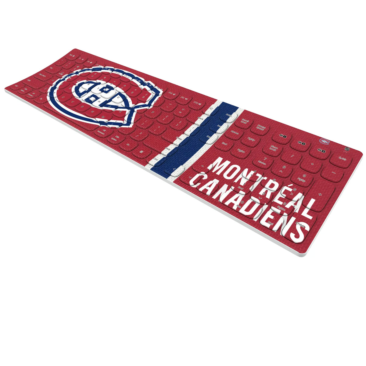 Montreal Canadiens Stripe Curved Wireless Keyboard