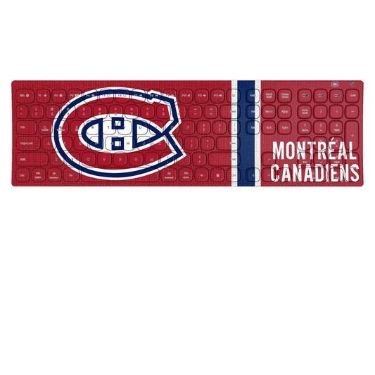 Montreal Canadiens Stripe Curved Wireless Keyboard