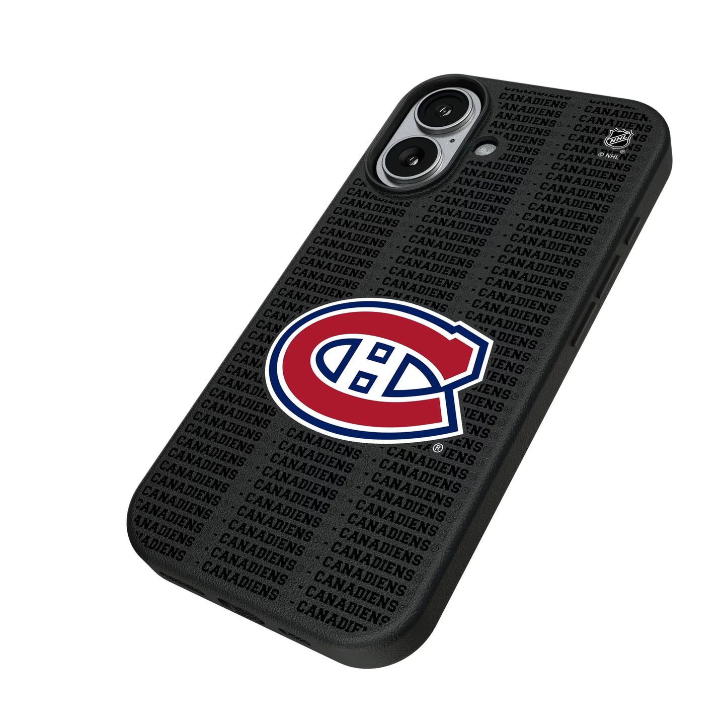 Montreal Canadiens Text Backdrop MagSafe Compatible Phone Case for Apple iPhone
