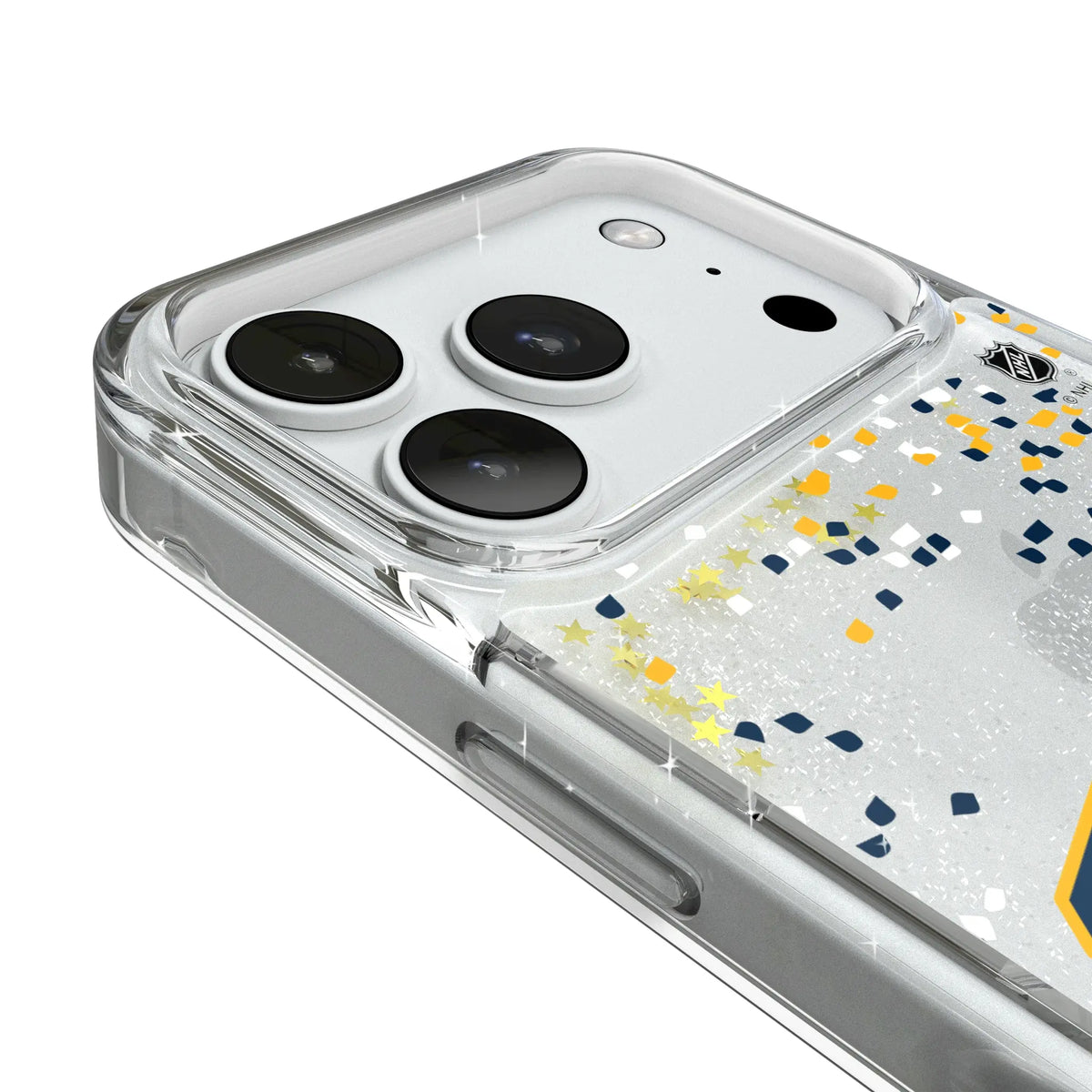 Nashville Predators Confetti Glitter Phone Case for Apple iPhone