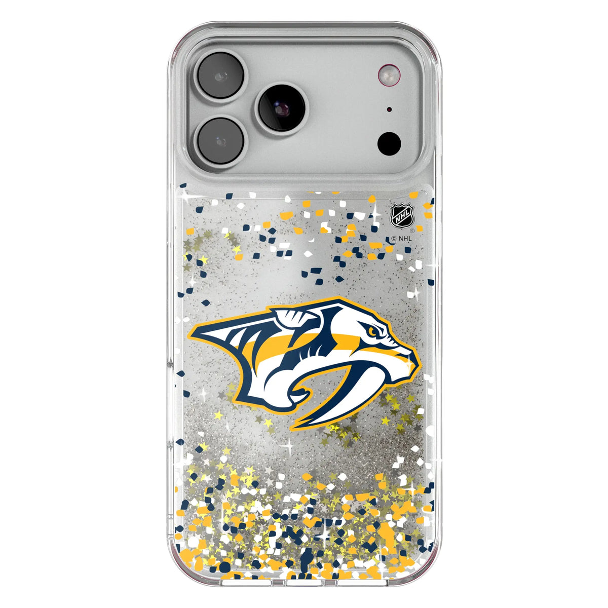Nashville Predators Confetti Glitter Phone Case for Apple iPhone