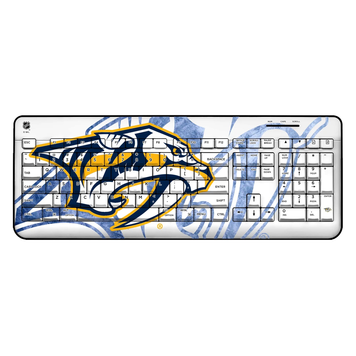 Nashville Predators Ice Tilt Wireless USB Keyboard