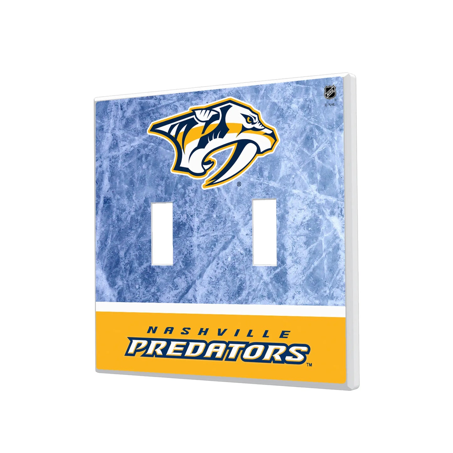 Nashville Predators Ice Wordmark Hidden-Screw Light Switch Plate