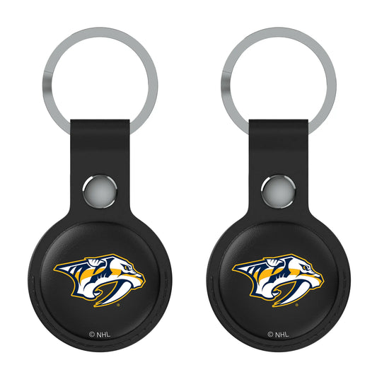 Nashville Predators Insignia Black Airtag Holder 2-Pack