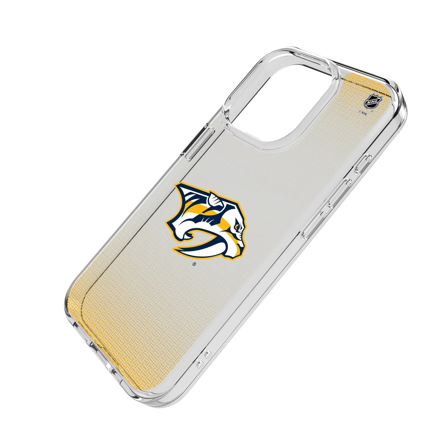 Nashville Predators Linen Clear Phone Case for Apple iPhone