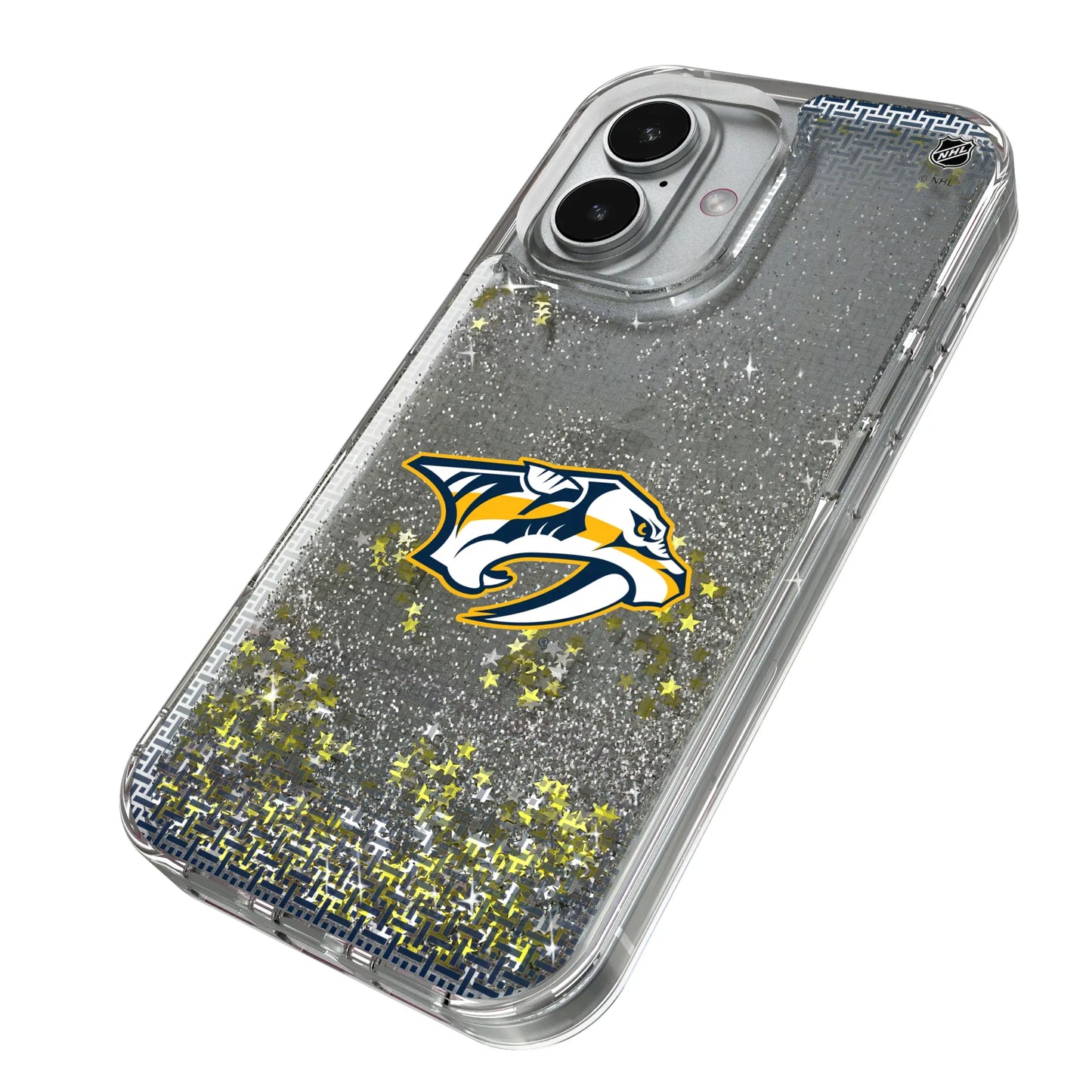 Nashville Predators Linen Glitter Phone Case for Apple iPhone
