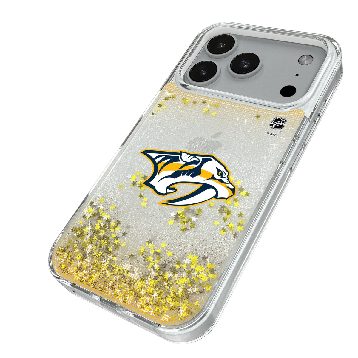 Nashville Predators Linen Glitter Phone Case for Apple iPhone