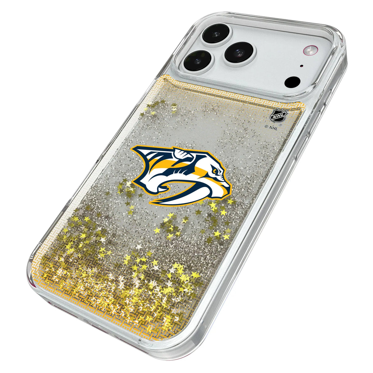 Nashville Predators Linen Glitter Phone Case for Apple iPhone