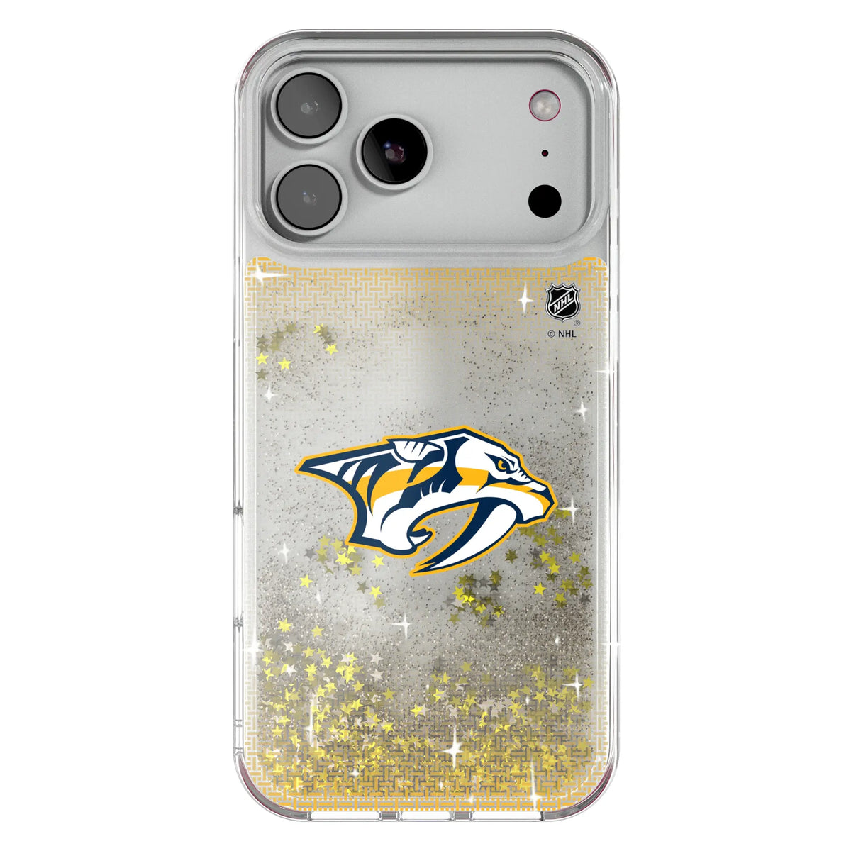 Nashville Predators Linen Glitter Phone Case for Apple iPhone