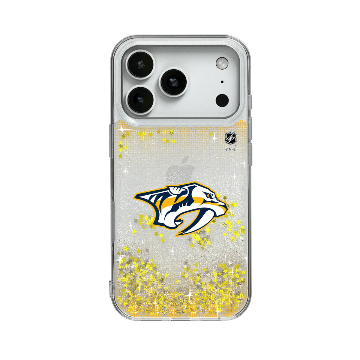 Nashville Predators Linen Glitter Phone Case for Apple iPhone