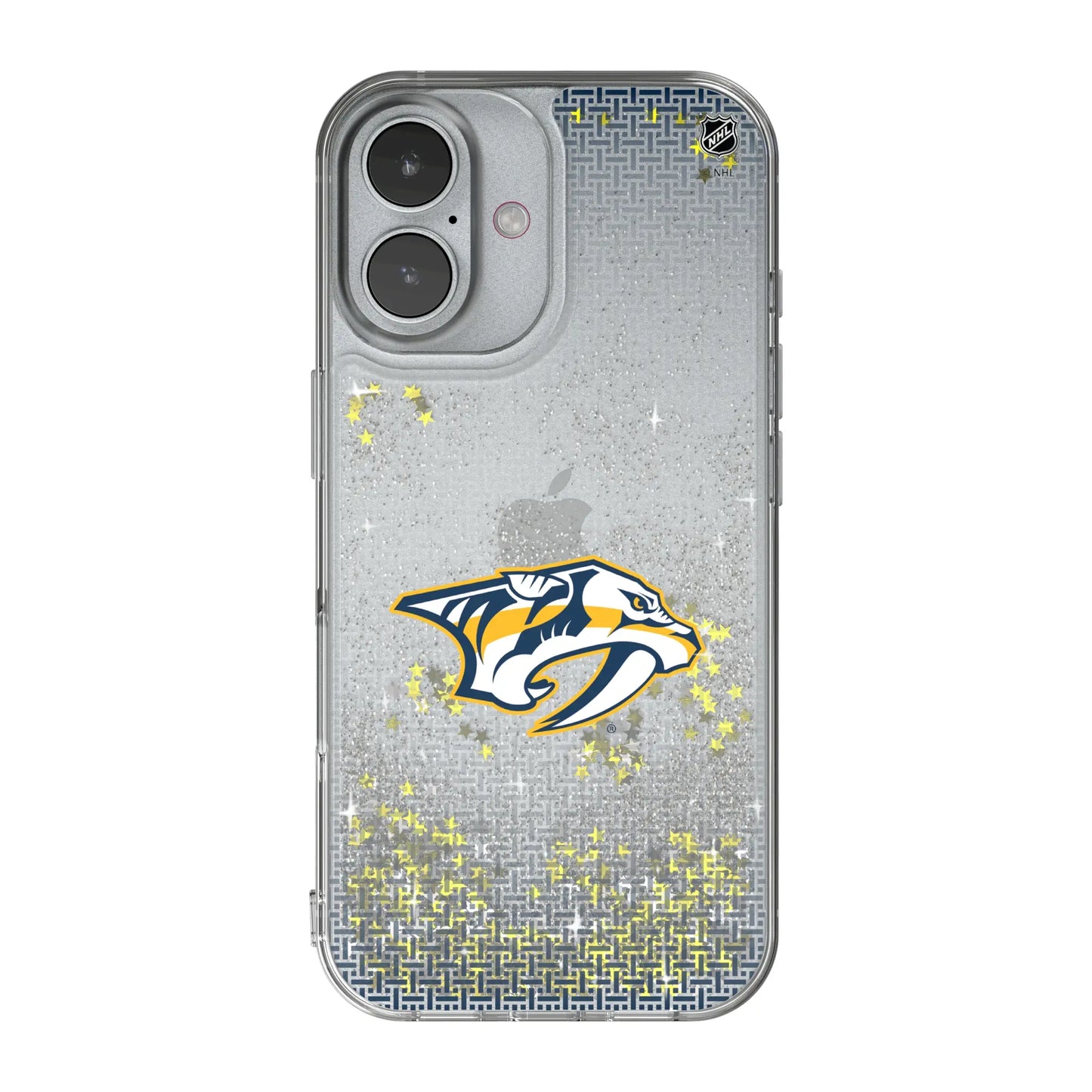 Nashville Predators Linen Glitter Phone Case for Apple iPhone
