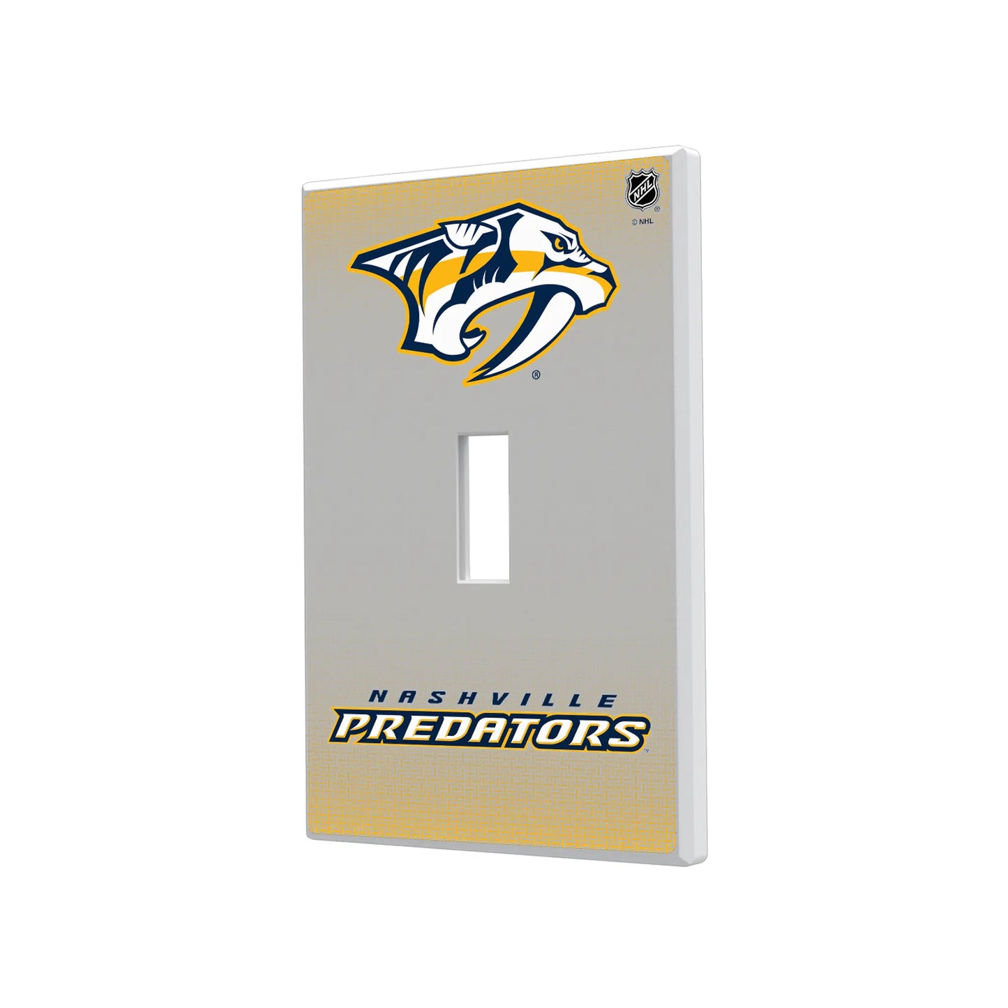Nashville Predators Linen Hidden-Screw Light Switch Plate