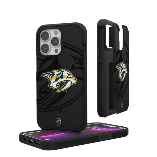 Nashville Predators Monocolor Tilt Rugged Phone Case for Apple iPhone