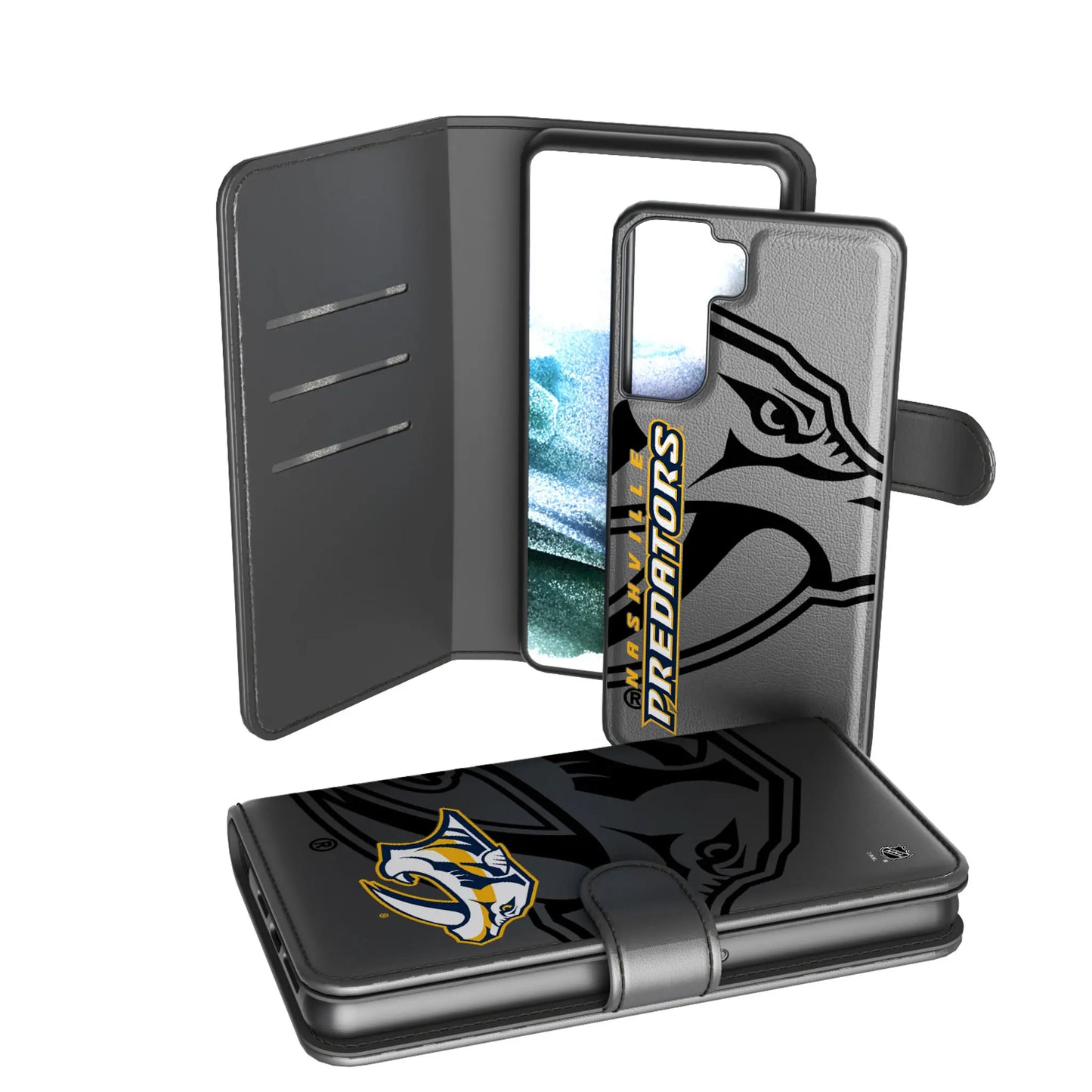 Nashville Predators Monocolor Tilt Wallet Phone Case for Apple iPhone