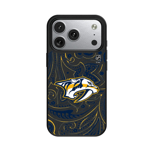 Nashville Predators Paisley MagSafe Compatible Phone Case for Apple iPhone