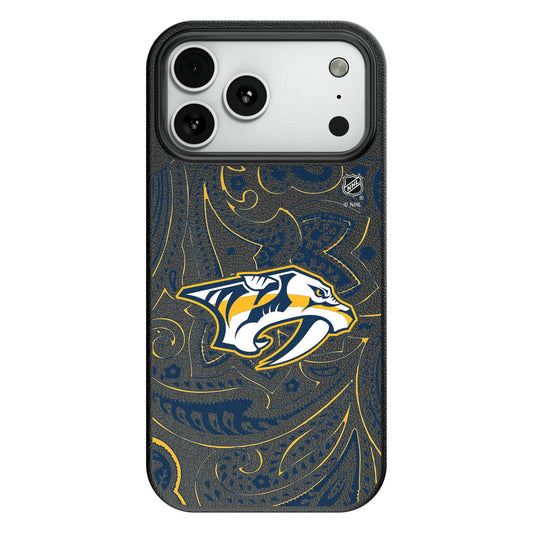 Nashville Predators Paisley MagSafe Compatible Phone Case for Apple iPhone