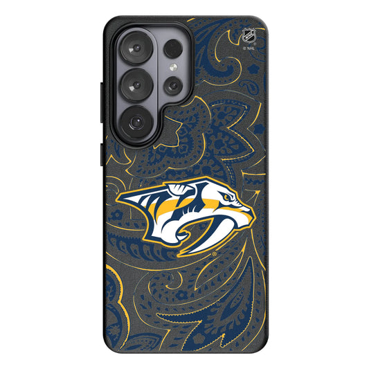 Nashville Predators Paisley MagSafe Compatible Phone Case for Samsung Galaxy