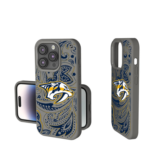 Nashville Predators Paisley Soft Touch Phone Case for Apple iPhone