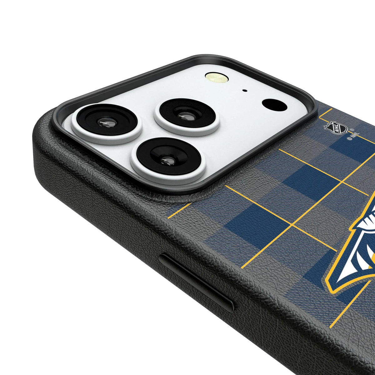 Nashville Predators Plaid MagSafe Compatible Phone Case for Apple iPhone