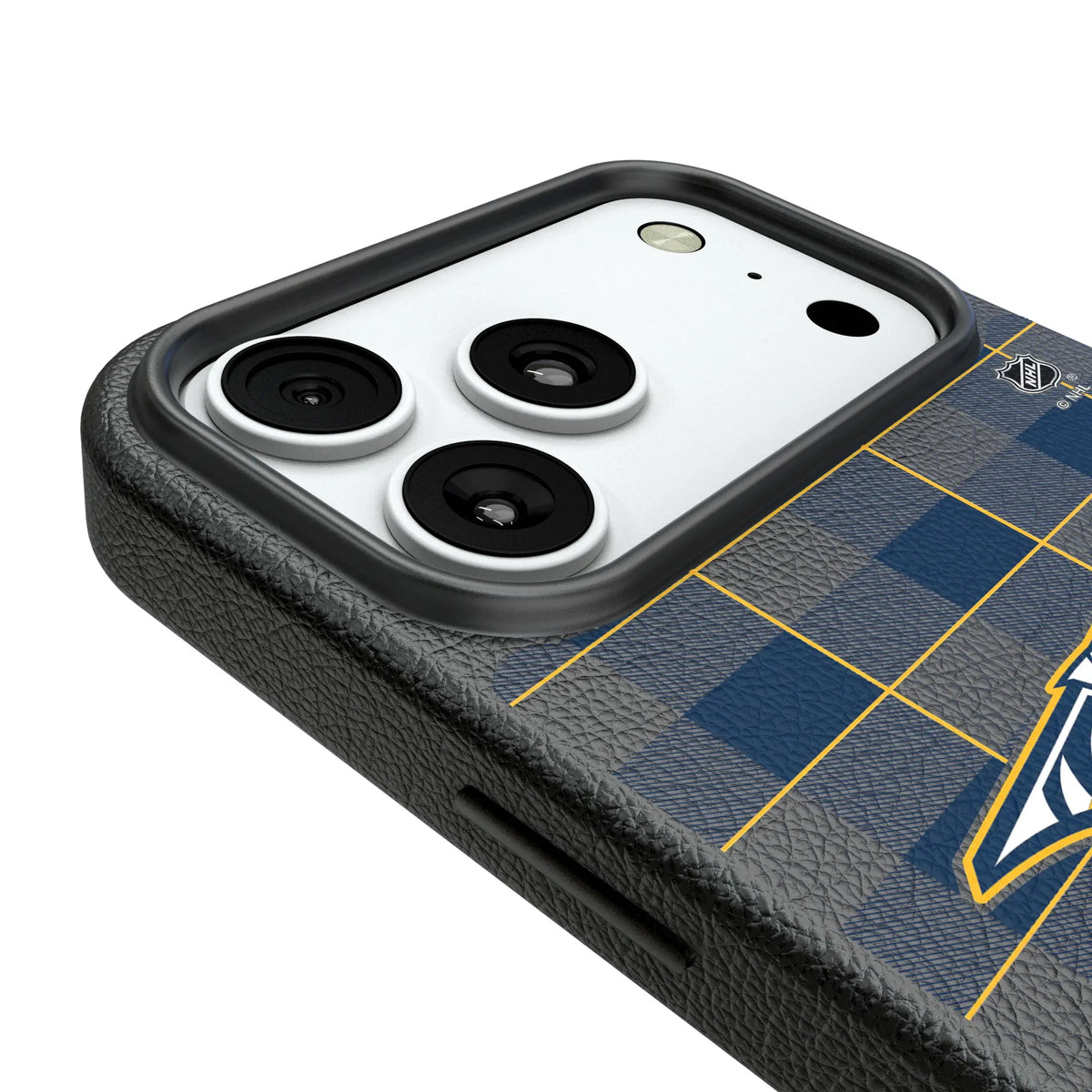 Nashville Predators Plaid MagSafe Compatible Phone Case for Apple iPhone