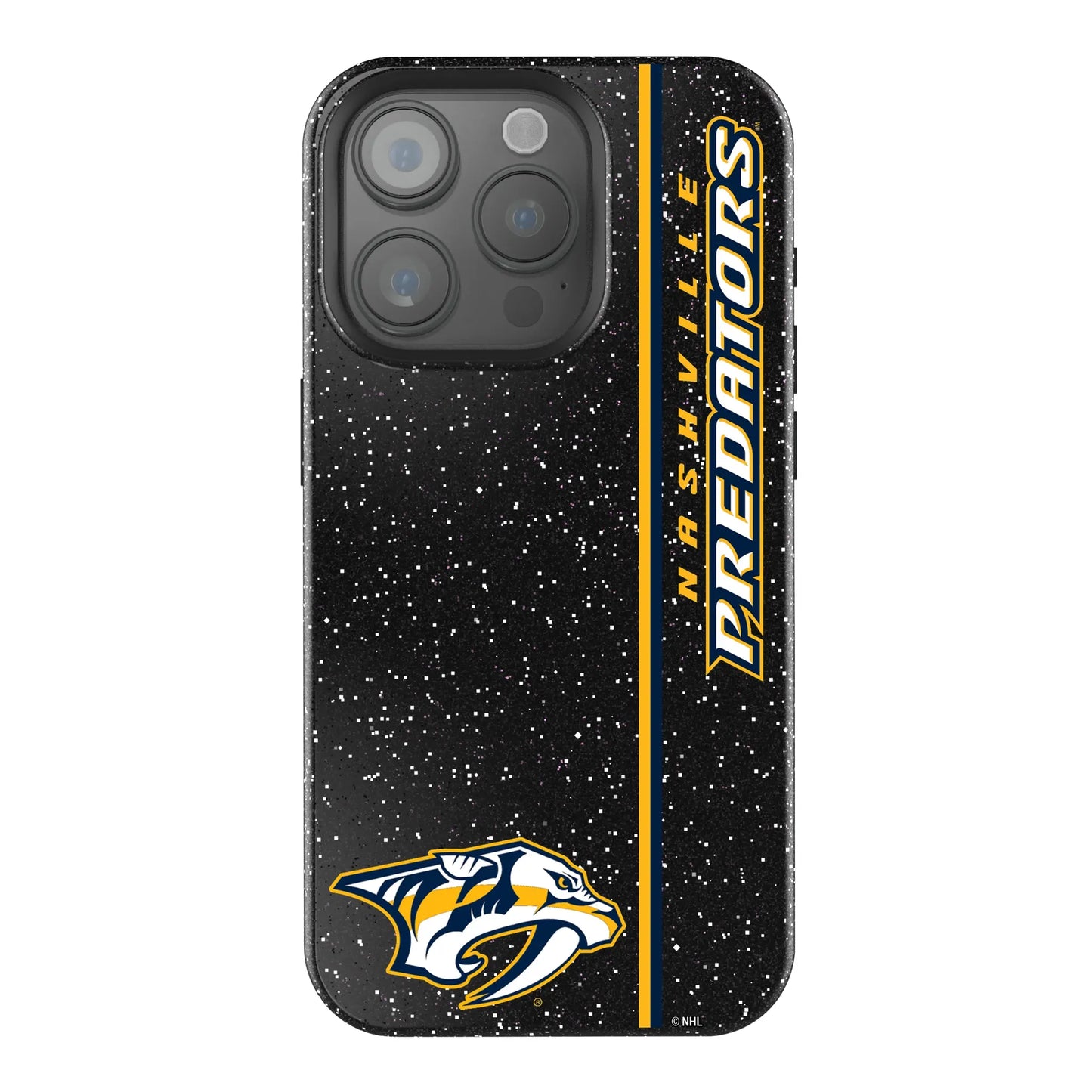 Nashville Predators Sidebar Black Bling Phone Case for Apple iPhone