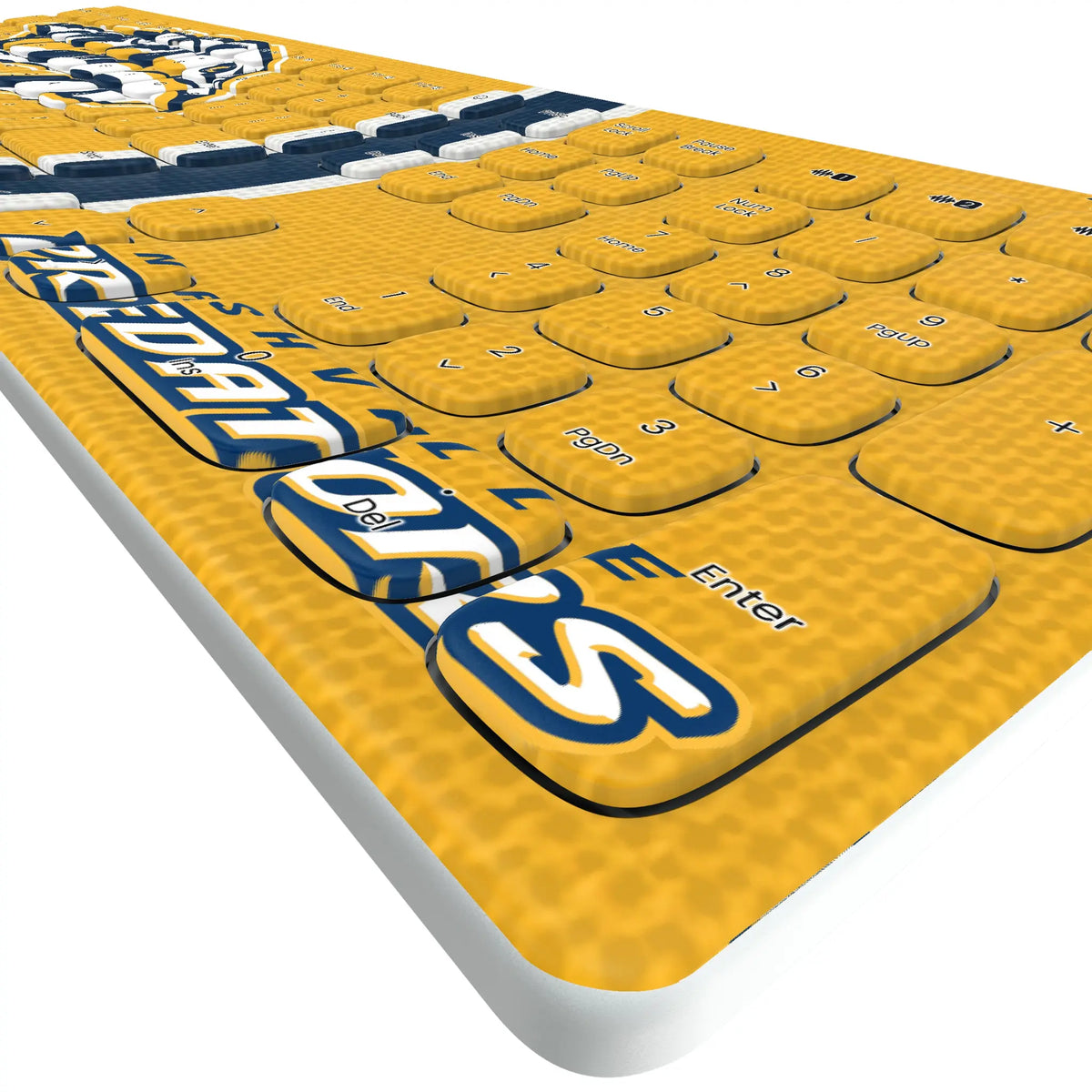 Nashville Predators Stripe Curved Wireless Keyboard
