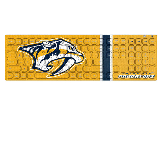 Nashville Predators Stripe Curved Wireless Keyboard