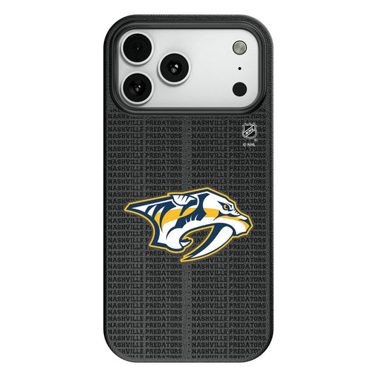 Nashville Predators Text Backdrop MagSafe Compatible Phone Case for Apple iPhone