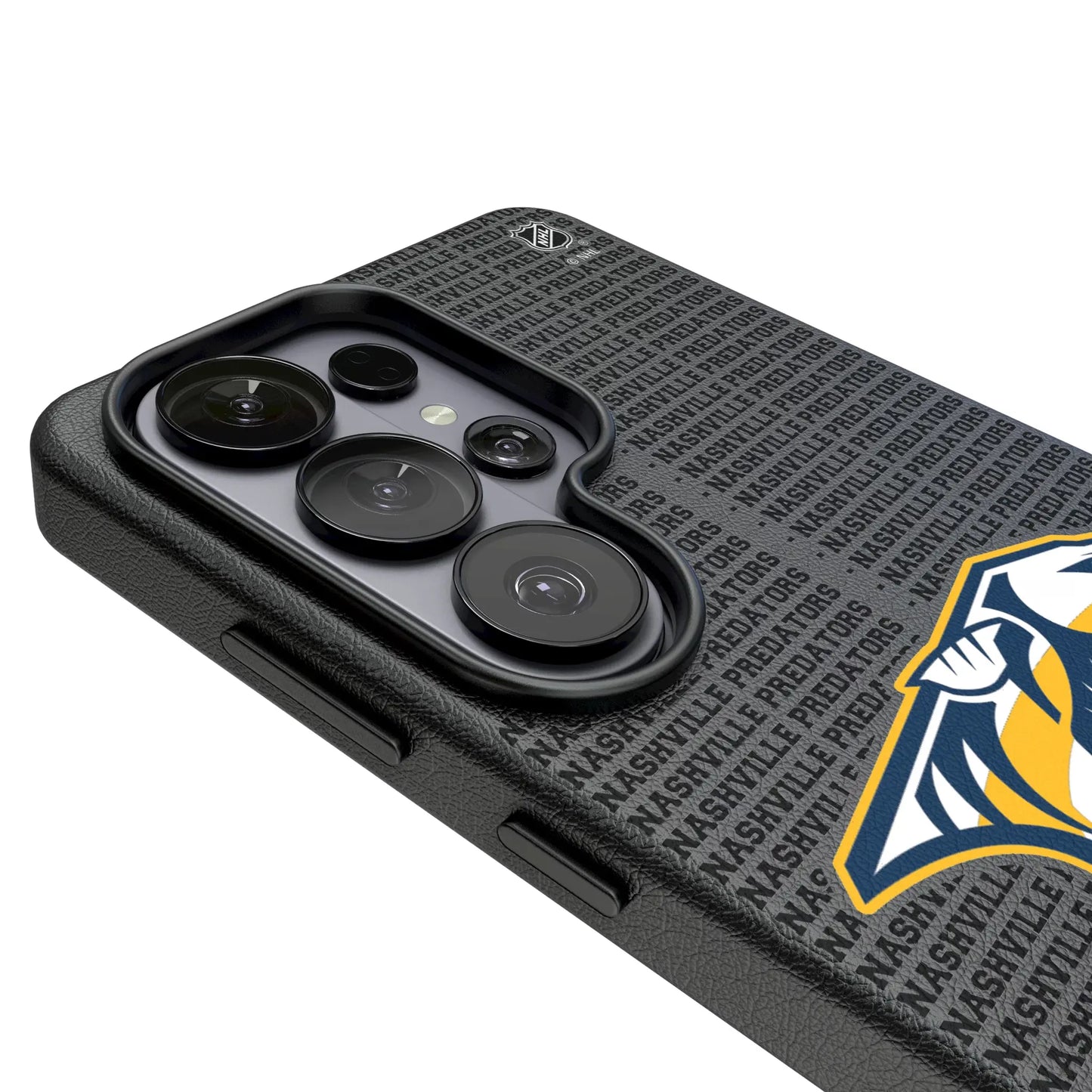 Nashville Predators Text Backdrop MagSafe Compatible Phone Case for Samsung Galaxy