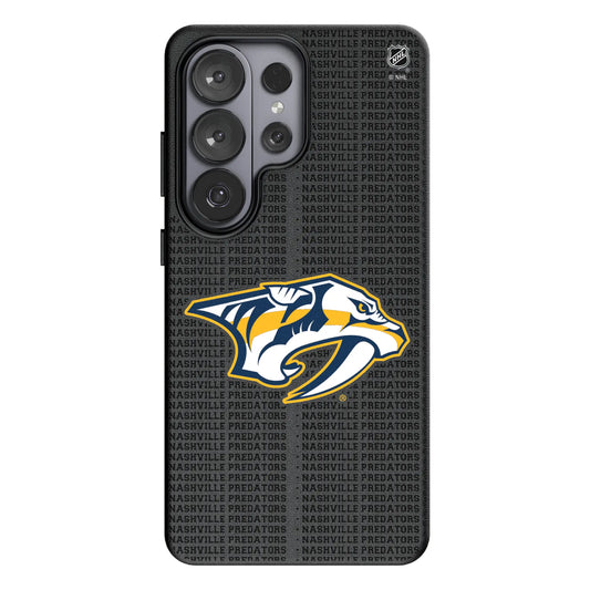 Nashville Predators Text Backdrop MagSafe Compatible Phone Case for Samsung Galaxy
