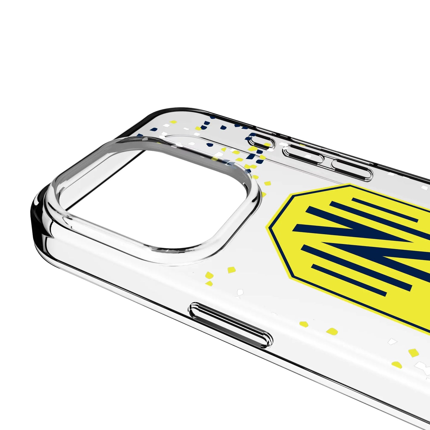 Nashville SC Confetti Clear Phone Case for Apple iPhone