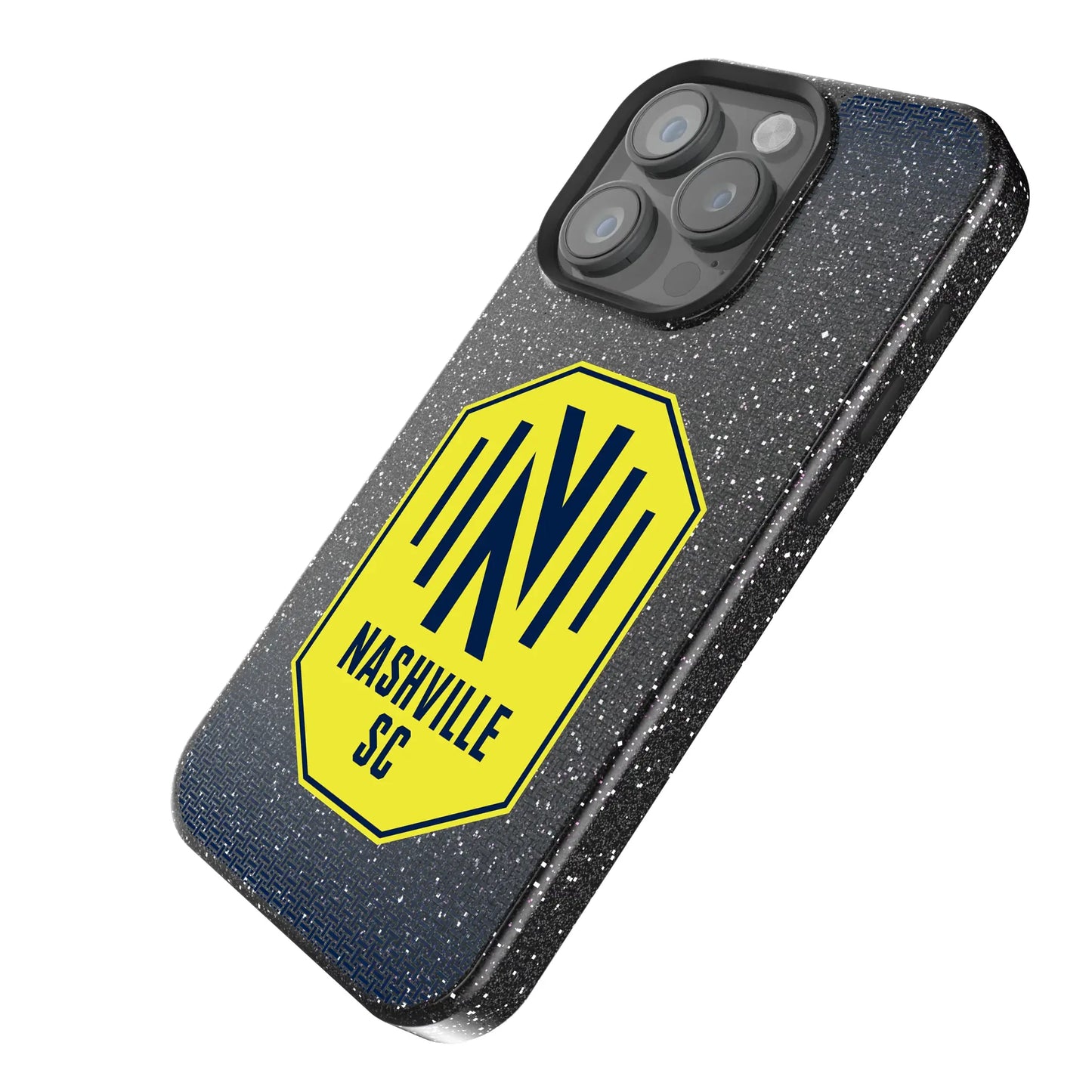 Nashville SC Linen Black Bling Phone Case for Apple iPhone