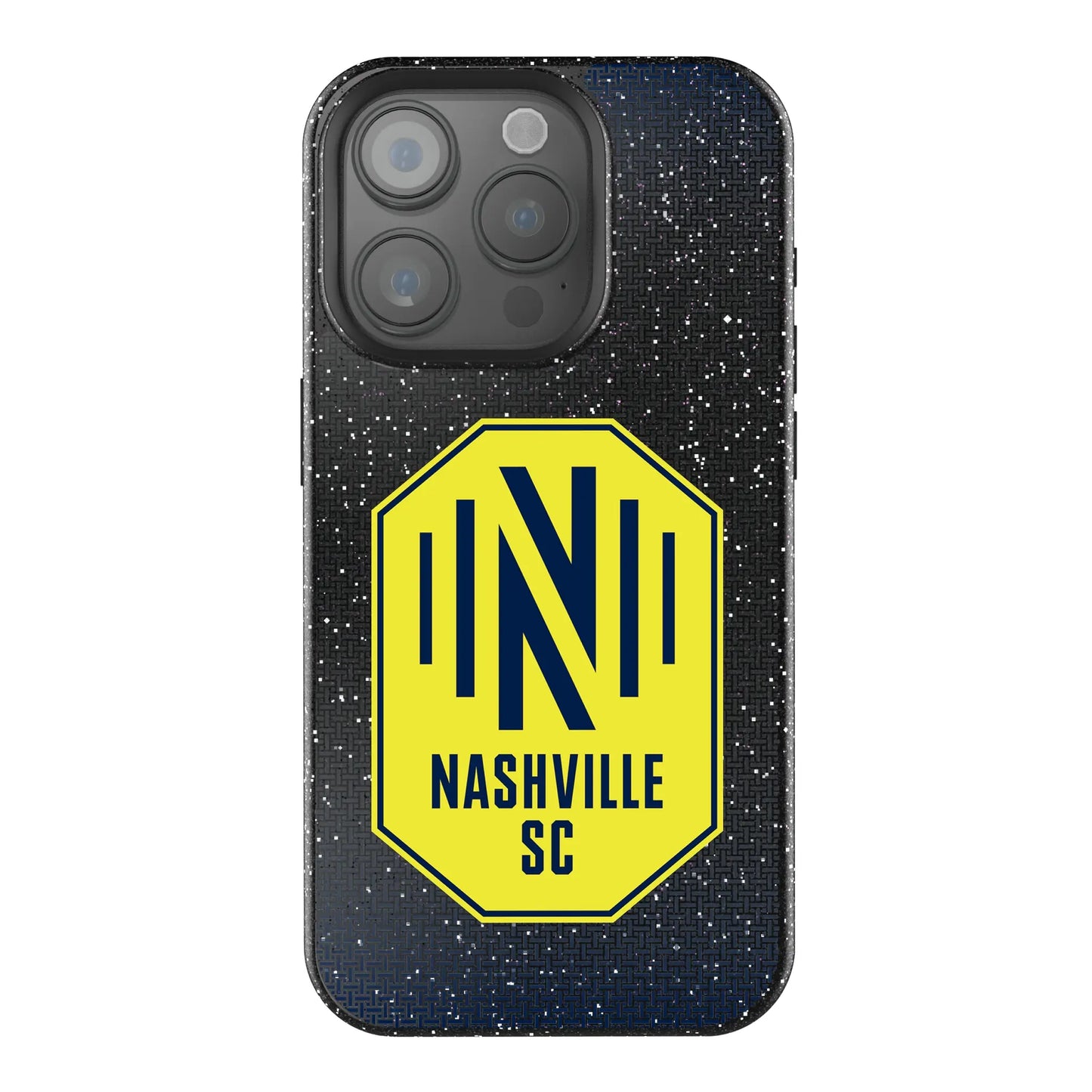 Nashville SC Linen Black Bling Phone Case for Apple iPhone