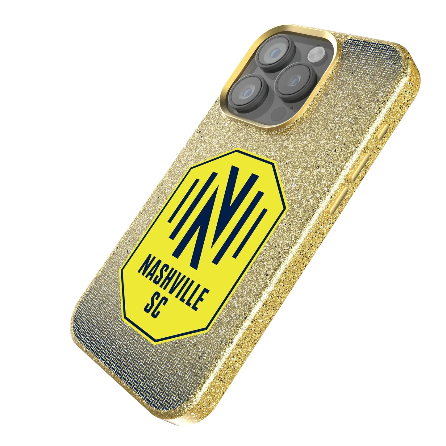 Nashville SC Linen Bling Phone Case for Apple iPhone