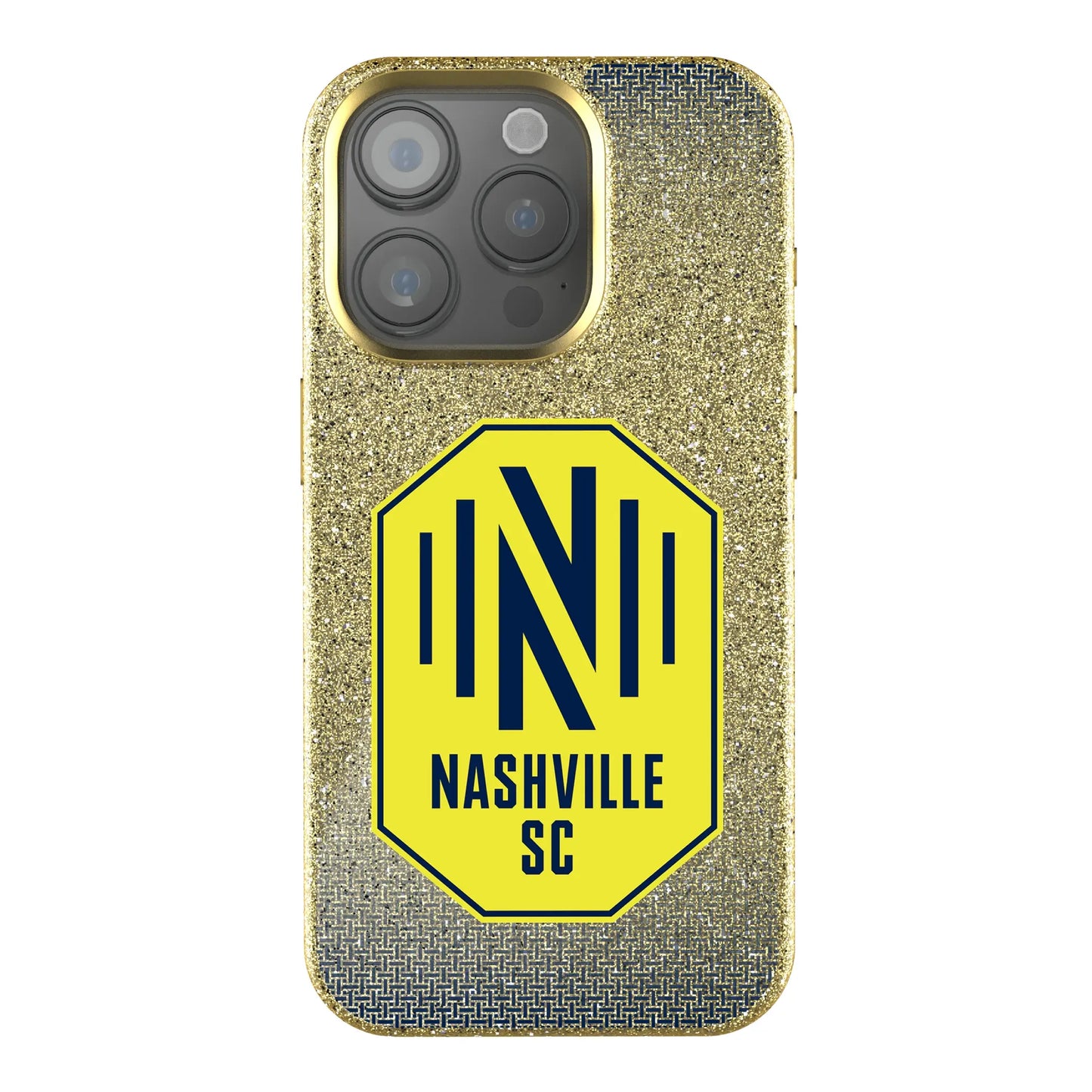 Nashville SC Linen Bling Phone Case for Apple iPhone