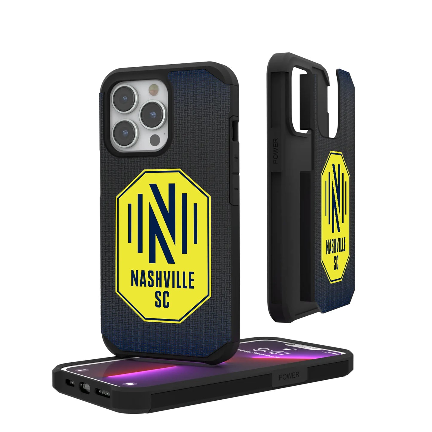 Nashville SC Linen Rugged Phone Case for Apple iPhone